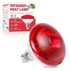 Heat Lamp Bulbs for Chickens, 150W Infrared Heat Lamp 1 Pack, Red Heat Lamp B…