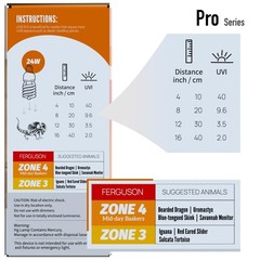 ReptiKing UVB Reptile Light, 2-Pack 10.0 24W Bulbs, UVA 24 Watts, Uvb10.0