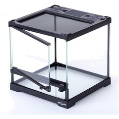 Mini Glass Reptile Habitat 8″x8″x8″, Front Opening Door