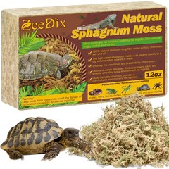 12OZ Premium Sphagnum Moss for Reptiles, 20QT Dried Moss for Terrarium Bedding