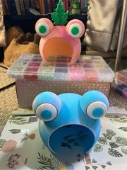Various 3D Printed Airbrushed Frog Hides! REGULAR SIZE (GROUP 2) !READ DESCRIP!