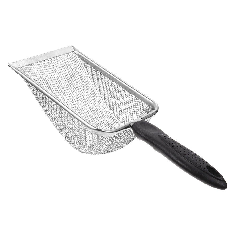 1Pcs Stainless Steel Reptile Litter Shovel Durable Sand Bedding Cleaning Tool