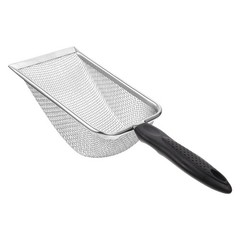 1Pcs Stainless Steel Reptile Litter Shovel Durable Sand Bedding Cleaning Tool