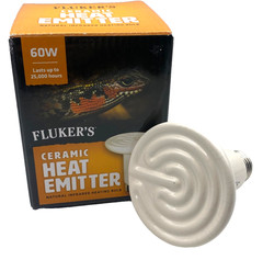Fluker’s Ceramic Heat Emitter Natural Infrared Bulb Lamp Tropical Desert 60w