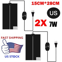 2x 7W 15*28CM Pet Reptile Heater Under Tank Heating Pad Aquarium Lizard Mats NEW