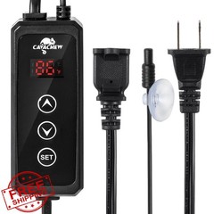 CAVACHEW Reptile Dimming Thermostat PID Heat Lamp Bulb Mat 300W LED