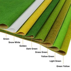 CP122 Artificial Model Grass Mat Trains Dark Green 40x100cm or 15.7‘’