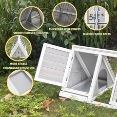 Tortoise Enclosure,Wooden Tortoise Hide House with Ventilated Fence