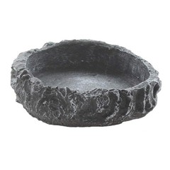 2 Pack Reptile Water Dish Food Bowl Rock Worm Feeder for Leopard Gecko Lizard