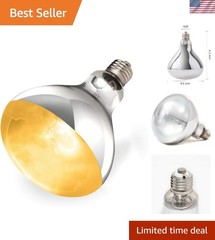 125W UVA UVB Reptile Heat Lamp with Thermal Protection – Ideal for Amphibians