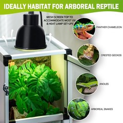 Hybrid Reptile Cage Small Habitat Air Cage Perfect for Frogs, Lizards, Chameleon