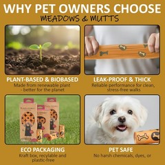 Dog Poop Bags – 120 Count Compostable Biodegradable Plant Based Pet Waste Bag…