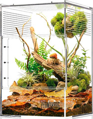 Jumping Spider Enclosure – Acrylic Terrarium Habitat for Spiders, Tarantulas