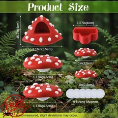 Feekoon Jumping Spider Enclosure Decor Kit 6 Pcs