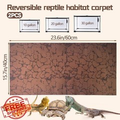 BNOSDM M 2PCS Reptile Carpet Mat