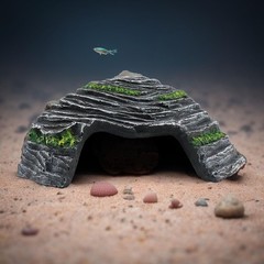 Small Turtle Basking Platform Climbing Ramp Shale Scape Step Ledge, Reptile C…