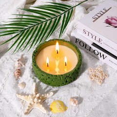 Viyffo Large Citronella Candles Outdoor, 3 Wick 20oz Citronella Candle Indoor…