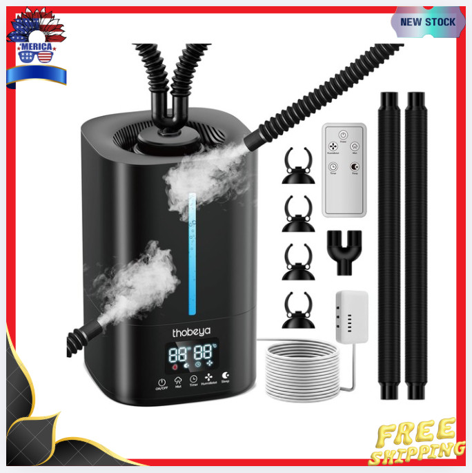 5L Reptile Fogger Humidifier w/ Remote Timer Terrarium Misting System