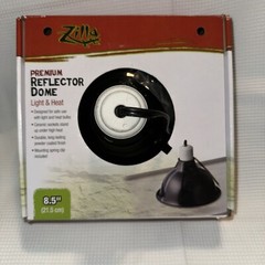 Zilla Premium Reflector Dome Light & Heat 8.5in Black
