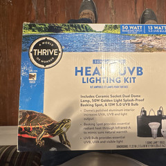 Thrive Heat + UVB Lighting Kit 50W Basking Spot & 13W 5.0 UVB Bulb