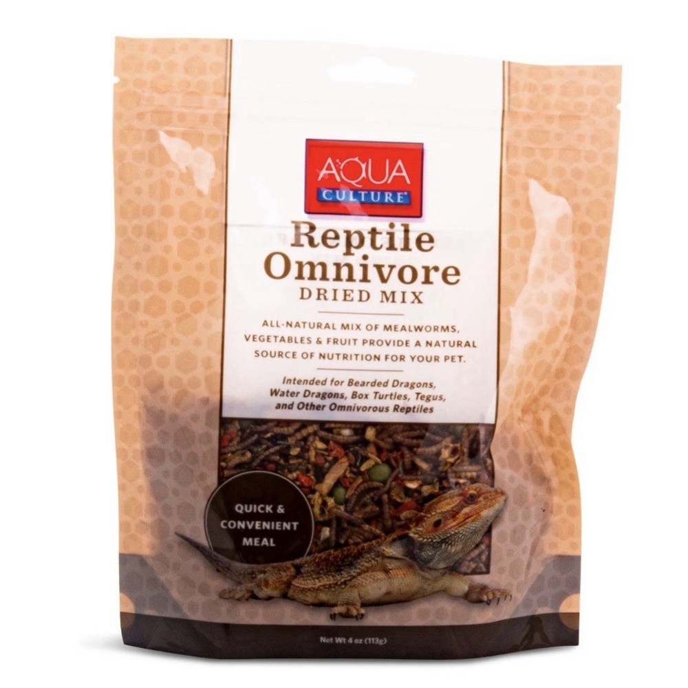 Aqua Culture Reptile Omnivore Dried Mix, 4 oz Exp 1/30/26