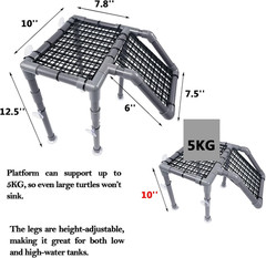 Large Turtle Basking Platform for Aquatic Turtles Docks Turtle Tank Accessories,