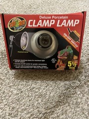 Zoo Med Deluxe Porcelain Clamp Lamp 5 1/2 in w/ On/Off Switch