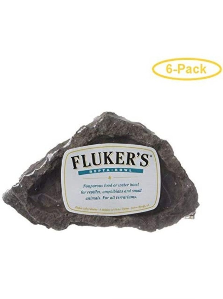 6 PACK Flukers Repta-Bowl X-Small 3″ Long 30004 Reptiles – 6 PACK