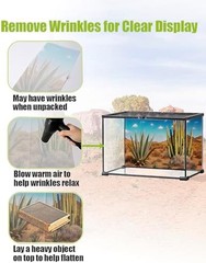 3 Pcs Reptile Background for Terrarium 40 Gallon, Bearded Dragon Tank Background