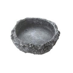 2 Pack Reptile Water Dish Food Bowl Rock Worm Feeder for Leopard Gecko Lizard