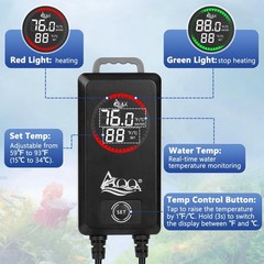 AQQA 800W Aquarium Heater, Fish Tank Heater with Digital Thermostat, Over-Tem…