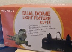 Dxophiex Dual Dome Light Fixture for Reptile habitat only DLF15 150 Watt each