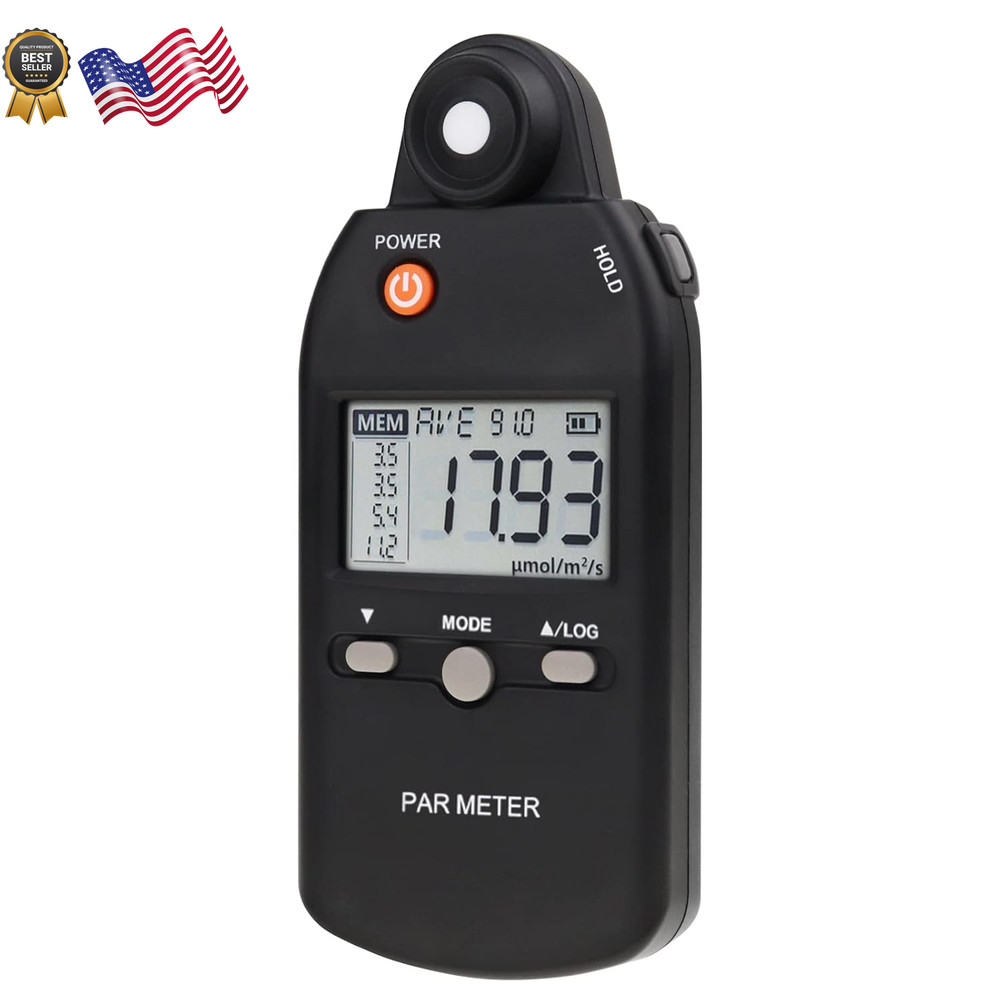 Quantum PAR Meter Full Spectrum High Precision PPFD Tester for Photosynthetic Ac