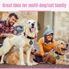 Clysee 6 Pcs Dog Tag Silencer Dog Tag Cover Portable Pet ID Soundless Silence…