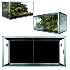 Reptile Enclosure 120 Gallon Large Reptile Terrarium Habitat Tank, 48″x24″x24″