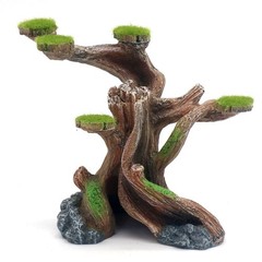 relaqcc Reptile Decor Aquarium Decorations Artificial Moss Resin Fish Tank Ro…
