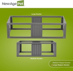 New Age Pet ECOFLEX Large Grey Mojave Stacker Reptile Habitat
