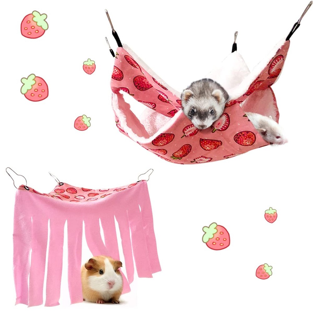 Pet Small Animal Hanging Hammock Ferret Bunkbed Hammock Cage Toy for Hamster …