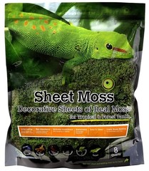 Galapagos 8Qt Green Sheet Moss for Amphibians Terrariums and Reptile Bedding NEW