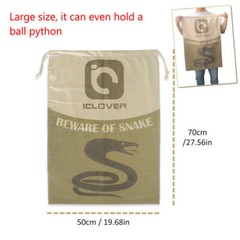 Extra Large Snake Reptile Bag Drawstring Catching Transport Hunting Storage Sack