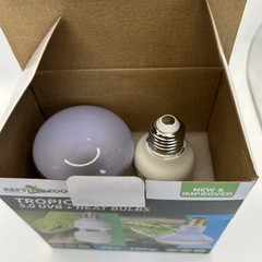 2X Repti Zoo Tropical UVB Heat Lights 26W And 100w, NEW/OPEN BOX