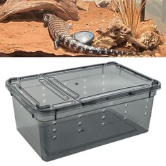 Reptile Feeding Box, Turtle Transport Container, Animal Habitat Cage,