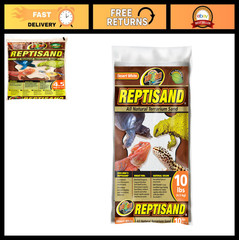 Desert White ReptiSand for Reptiles – 10 lbs Natural Substrate, Safe & Non-Toxic