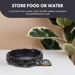 Reptile Bowl Wear-resistant Water Dish Decorative Water Bowl Reptile Accessory