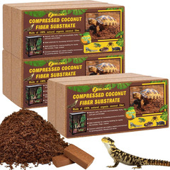 6 Pack Coconut Fiber Substrate, 100% Organic Coconut Husk Coco Coir Brick Terrar