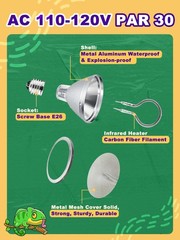 Heat Lamp Bulb, Infrared Heat Bulb, 75 Watts