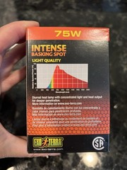 NEW Lot of 3 Exo Terra Intense Basking Spot 75W Reptile Heat Lamp Bulbs PT2136
