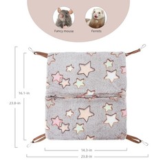 Hanging Hammock Nap Sack Swing Bag Pet Sleeper for Ferret Rat Sugar Glider an…