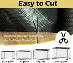 Reptile Carpet Bearded Dragon Tank Accessories for 40 Gallon, 20 Gallon, 50 Gall