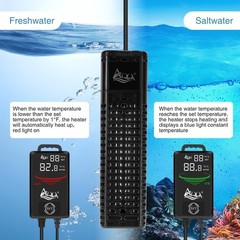 AQQA Aquarium Heater,300W 500W 800W 1000W 1200W Fish Tank Heater,59℉-93